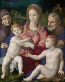 Holy Family Artwork by Agnolo Bronzino