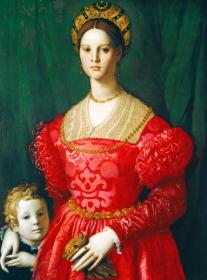 A Young Woman And Her Little Boy Artwork by Agnolo Bronzino