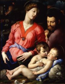 Holy Family Artwork by Agnolo Bronzino