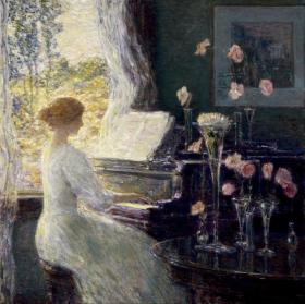 The Sonata Artwork by Frederick Childe Hassam