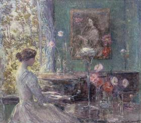Improvisation Artwork by Frederick Childe Hassam
