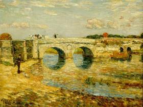 Bridge Over the Stour Artwork by Frederick Childe Hassam