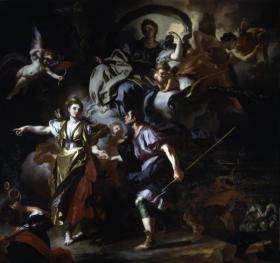 The Royal Hunt of Dido and Aeneas Artwork by Francesco Solimena