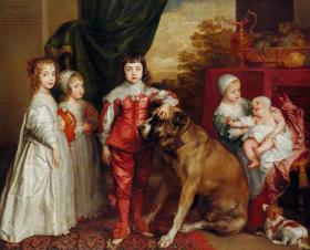 Five Eldest Children of Charles I Artwork by Anthony van Dyck
