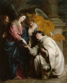 The Vision Of The Blessed Hermann Joseph Artwork by Anthony van Dyck