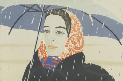 Blue Umbrella Artwork by Alex Katz