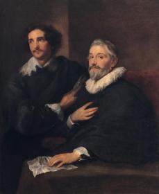 Portrait of the Brothers de Wael Artwork by Anthony van Dyck