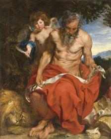 Saint Jerome(heilige Hieronymus) Artwork by Anthony van Dyck