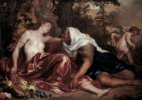 Vertumnus and Pomona Artwork by Anthony van Dyck