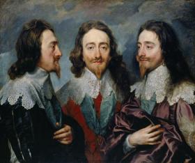 Charles I In Three Positions (1600-1649) Artwork by Anthony van Dyck