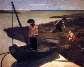 The poor fisherman Artwork by Pierre Puvis de Chavannes