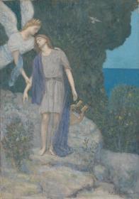 The Poet Artwork by Pierre Puvis de Chavannes