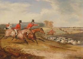 Bachelor's Hall,Full Cry Artwork by Francis Calcraft Turner