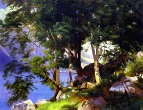 Lake Brienz Artwork by Johann Gottfried Steffan