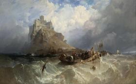 Mount St Michael, Cornwall Artwork by William Clarkson Stanfield