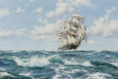 Onward, The Clipper Ship Norman Artwork by Montague Dawson