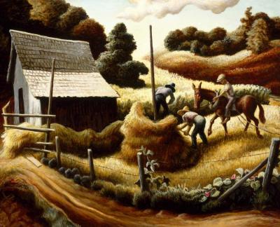 Haystack Artwork by Thomas Hart Benton