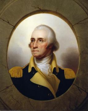 George Washington (porthole Type) Artwork by Rembrandt Peale