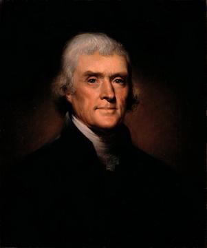 Thomas Jefferson Artwork by Rembrandt Peale