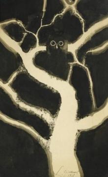 Hibou (1918) Artwork by Leon Spilliaert