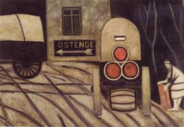 The Barrel Cart, 1927 Artwork by Leon Spilliaert