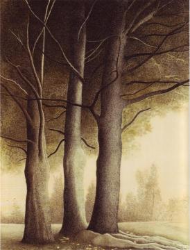 Three Trees, 1944 Artwork by Leon Spilliaert