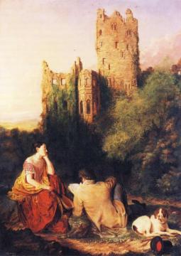 Reading the Legend Artwork by Lilly Martin Spencer