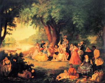 The Artist And Her Family On A Fourth Of July Picnic Artwork by Lilly Martin Spencer