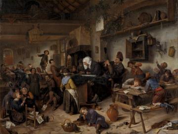 A School For Boys And Girls Artwork by Jan Steen