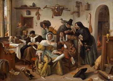 Beware of Luxury(In Weelde Siet Toe) Artwork by Jan Steen