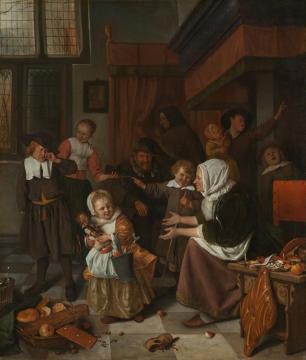 The Feast Of St. Nicholas Artwork by Jan Steen