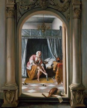 Woman At Her Toilet Artwork by Jan Steen