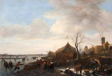 Winter Scene Artwork by Jan Steen