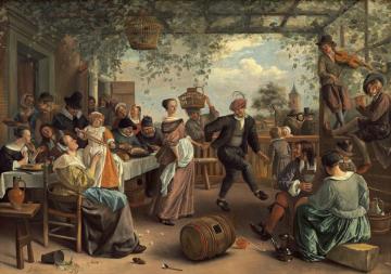 The Dancing Couple Artwork by Jan Steen
