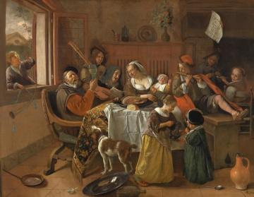 The Merry Family Artwork by Jan Steen