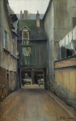 Carrer De Rouen Artwork by Santiago Rusiñol Prats