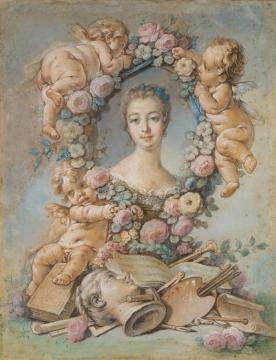 Madame de Pompadour II Artwork by Francois Boucher