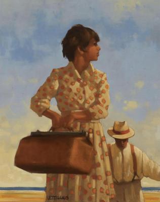 Sun Worshippers Artwork by Jack Vettriano