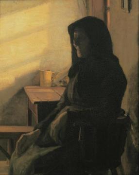 A blind woman in her room Artwork by Anna Ancher