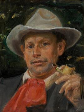 Portrait of Martin Andersen Nexo Artwork by Michael Peter Ancher