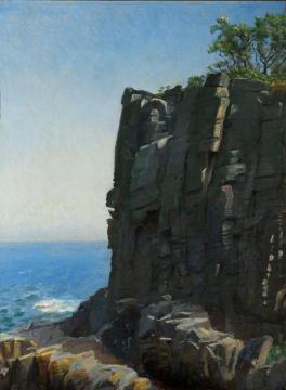 The Sanctuary Cliffs at Ro Artwork by Michael Peter Ancher