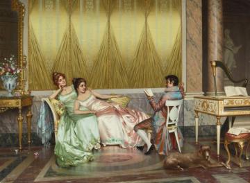 The Poetry Reading Artwork by Vittorio Reggianini
