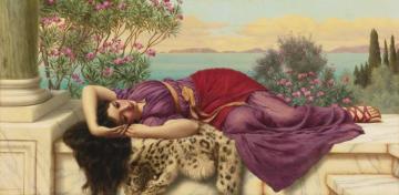 Dolce Far Niente Artwork by John William Godward