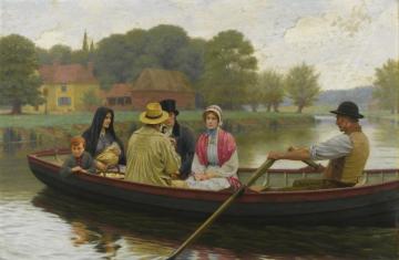 The Ferry Artwork by Edmund Blair Leighton