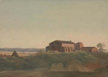 A View of the Church of S. Sabina and the Pyramid of Cestius, Rome Artwork by Sir Charles Lock Eastlake