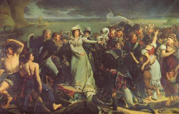 Embarquement de la Duchesse d'Angouleme a Pauillac Artwork by Antoine Jean Gros