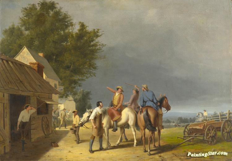 First News of the Battle of Lexington Artwork by William Tylee Ranney