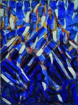 Abstraction (the Blue Mountain) Artwork by Christian Rohlfs
