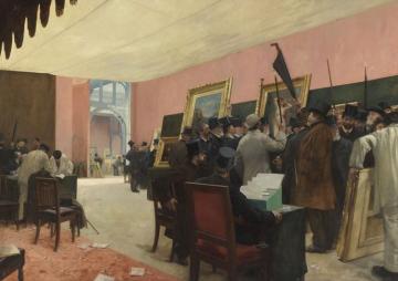 A Session Of The Painting Jury Artwork by Henri Gervex