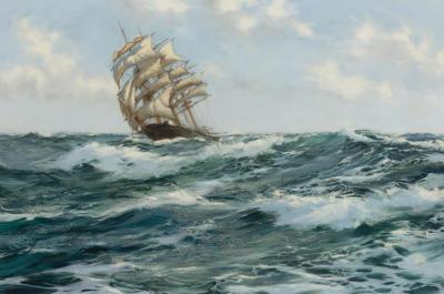 The Young Australia At Sea Artwork by Montague Dawson